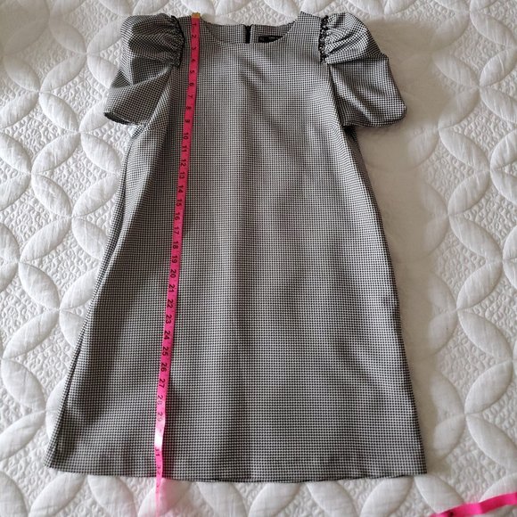 Zara Basic Collection Houndstooth Puff Sleeve - Picture 8 of 10